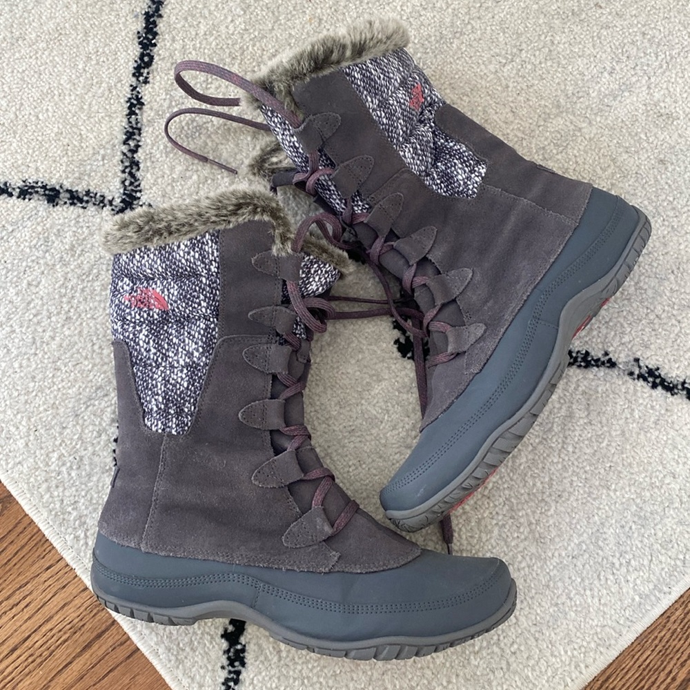 North face winter snow boots
